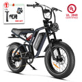 Happyrun Tank G60 Pro UL 2849 Certified Moped Style Offroad Electric Bike Fat Tire
