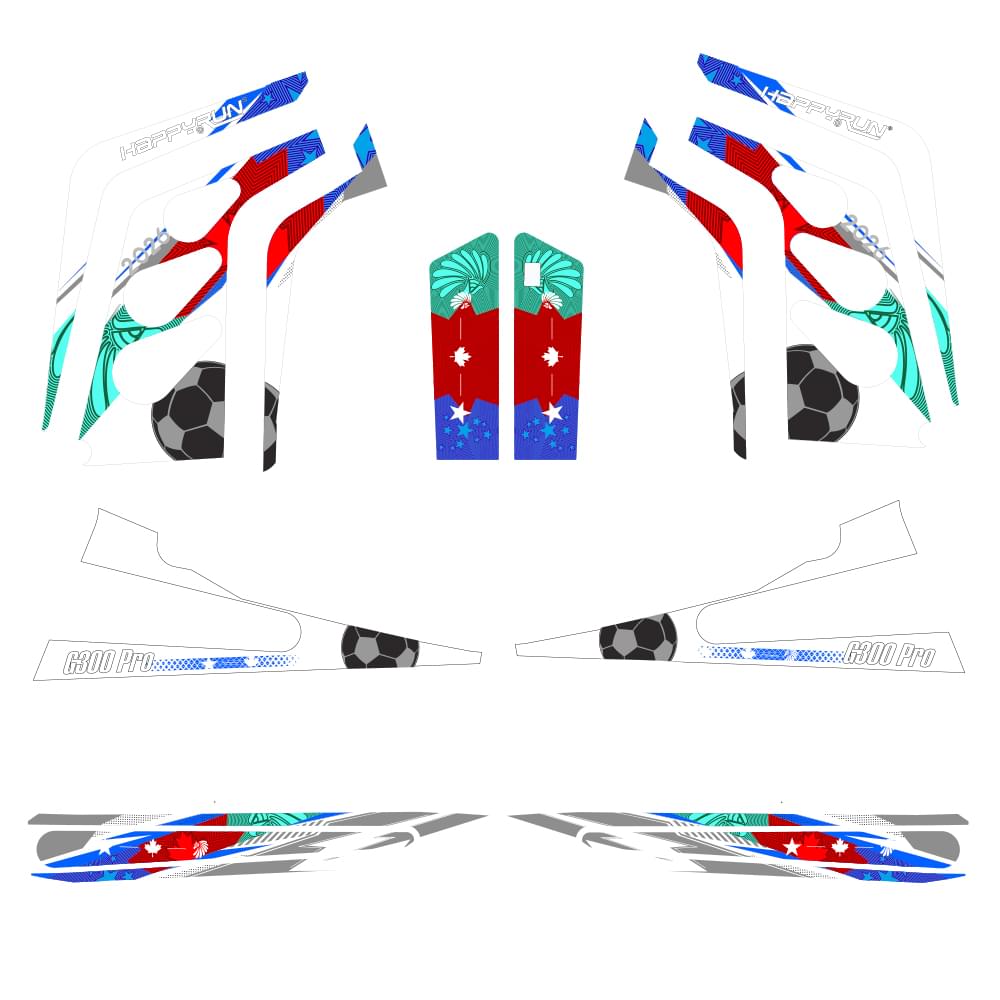 G300 Pro Champion Edition Stickers Kit